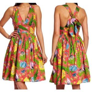 NWT French Connection Maggie Lou Cross Flower Back Dress Size 0